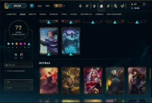 Prata 4 com 90 Champs e 72 Skins +1 Prestigio - League of Legends LOL
