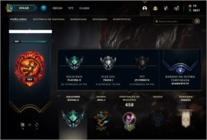 Conta PLATINA 2 com 74 skins e 135 champs - League of Legends LOL
