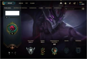 Conta de LoL prata 4 pegando 30 pdl - League of Legends