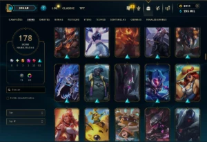 Platina 2 com TODOS os Champs e 178 Skins ( MONO ADC ) - League of Legends LOL