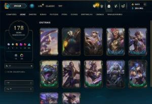 Platina 2 com TODOS os Champs e 178 Skins ( MONO ADC ) - League of Legends LOL