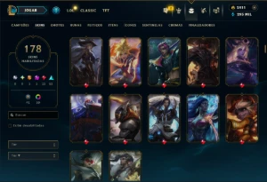 Platina 2 com TODOS os Champs e 178 Skins ( MONO ADC ) - League of Legends LOL