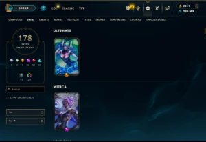 Platina 2 com TODOS os Champs e 178 Skins ( MONO ADC ) - League of Legends LOL