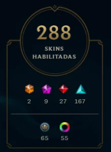 Conta LOL 288 skins, com duas ultimates - League of Legends