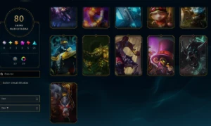 80 Skins, 1 Ultimate, 2 Míticas, 5 Lendárias! Lol Esmeralda - League of Legends
