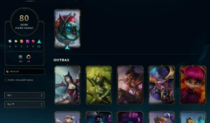80 Skins, 1 Ultimate, 2 Míticas, 5 Lendárias! Lol Esmeralda - League of Legends