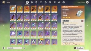 Conta AR 55 71,9K XP 8 ERSONAGEM 5*  7 ARMAS 5*  1 REFINO 2 - Genshin Impact
