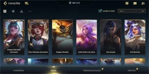 CONTA WILD RIFT LVL MÁXIMO. COM VÁRIAS SKINS, EMOTES E ETC - League of Legends: Wild Rift LOL WR