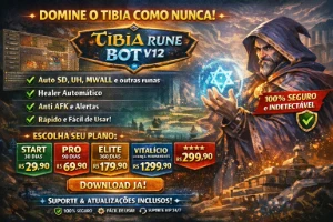 TIBIA RUNE BOT - Runas automáticas + Notificações Telegram