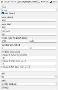 TIBIA RUNE BOT - Runas automáticas + Notificações Telegram