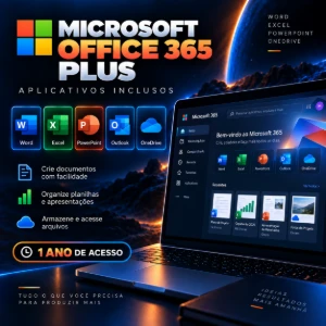 Microsoft Office 365 Plus | 1 Ano | 30 Dias Garantia - Softwares e Licenças