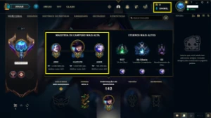 Conta LoL level 597 200 mil EA+/1 Milhão+ Caitlyn e Jinx - League of Legends