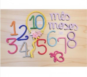 Kit Mêsversário Flor e Borboletinha em Tricotin - Artesanato e Personalizados