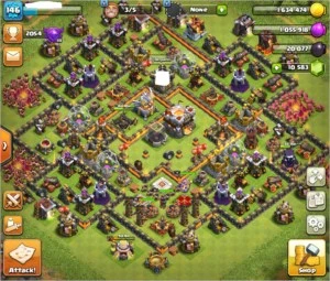 CONTA CV11 COM 14K DE GEMAS TOP - Clash of Clans