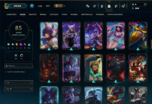 Unranked com 100 Champs e 85 Skins ( ADC / JG ) - League of Legends LOL