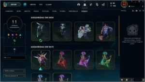 CONTA TOP - 69 SKINS - League of Legends LOL