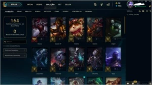 CONTA LOL LVL 62 44 CHAMP - League of Legends