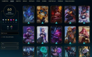 Conta LoL 60 Skins Ouro 4, Skin Mítica - League of Legends