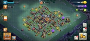 CV12 SEMI FULL TH12 BEM UPADA 2 SKINS PAISAGEM 2400 GEMAS - Clash of Clans