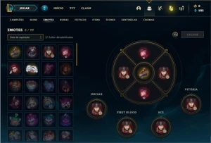 Conta prata 1 com 28 Champs e 8 Skins + 1 Fragmento - League of Legends LOL