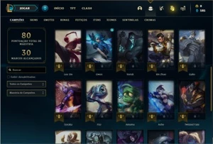 Conta prata 1 com 28 Champs e 8 Skins + 1 Fragmento - League of Legends LOL