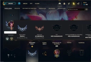 Conta prata 1 com 28 Champs e 8 Skins + 1 Fragmento - League of Legends LOL