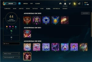 Conta prata 1 com 28 Champs e 8 Skins + 1 Fragmento - League of Legends LOL