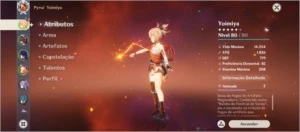 CONTA COM YOIMIYA + KOKOMI + RAIDEN + 1 ARMA 5 ESTRELAS - Genshin Impact