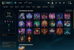 Conta ouro 4 com 29 Champs e 11 Skins + 1 Fragmento - League of Legends LOL