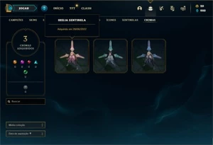 Conta ouro 4 com 29 Champs e 11 Skins + 1 Fragmento - League of Legends LOL
