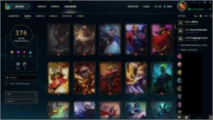 CONTA COM 376 SKINS, 151 LEGADO, TODAS AS 4 ULTIMATE - League of Legends LOL