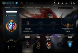 Conta bronze 1 com 95 champs e 68 skins - League of Legends LOL