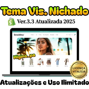 Shopify Vis. Nichado v.3.3 Atualizado 2025 + Aulas CSS Yampi