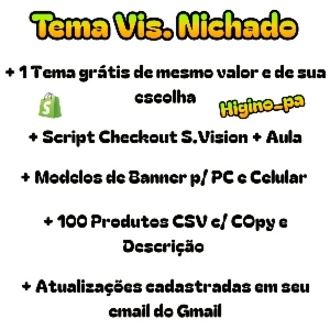 Shopify Vis. Nichado v.3.3 Atualizado 2025 + Aulas CSS Yampi - Outros