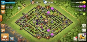 Clash of Clans cv11 Com skins de herois