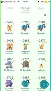 Conta Pokemon Go Level 36 - Dragonite 3k+ - Pokémon