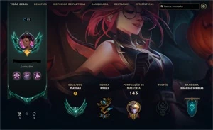 Contas Platina 1 - League of Legends LOL
