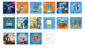 Pack Canva Dia dos Pais Vol 2 - 15 Artes Editáveis - Serviços Digitais