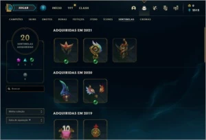 Conta de lol 189 skins - League of Legends