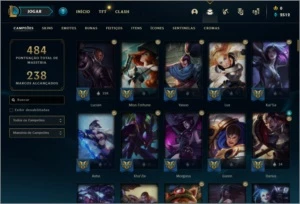 Conta de lol 189 skins - League of Legends