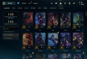 League of Legends Mestre s12 / 112 Champs / 151 Skins