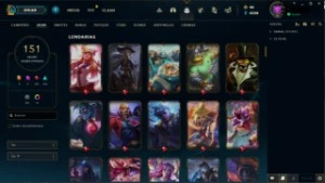 League of Legends Mestre s12 / 112 Champs / 151 Skins LOL