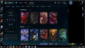 Conta League of Legends lvl 90 - 133 campeões - 111 Skins LOL