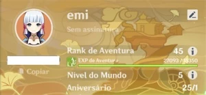 ✨ CONTA GENSHIN IMPACT COM AYAKA EULA CHILDE + DOIS T5 ✨