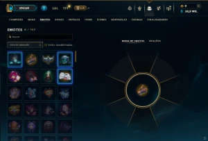 Ouro 4 com 35 Champs e 2 Skins - League of Legends LOL