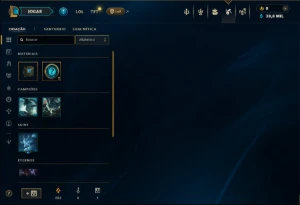 Ouro 4 com 35 Champs e 2 Skins - League of Legends LOL