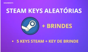 5 Chaves Aleatórias Steam - Random Keys + Key de Brinde