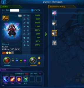 Conta DMW jump Gaiomon SSS - Digimon Masters Online DMO