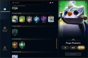 CONTA RARA COM 450 SKINS e + de 800 PONTOS DE MAESTRIA - League of Legends LOL
