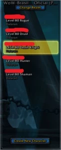 VENDO CONTA WOW BRASIL: 5 CHARS (5 HORDA E 1 ALLY) - Blizzard
